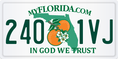 FL license plate 2401VJ