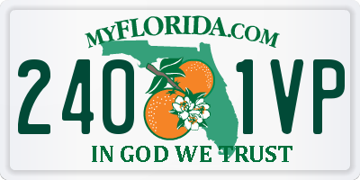 FL license plate 2401VP
