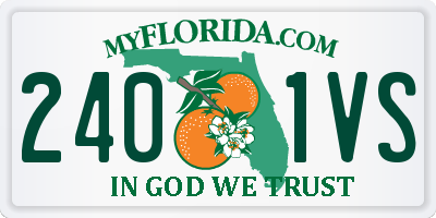 FL license plate 2401VS