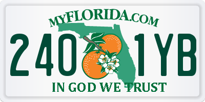 FL license plate 2401YB