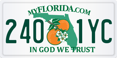 FL license plate 2401YC