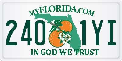 FL license plate 2401YI