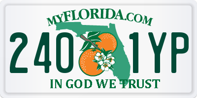 FL license plate 2401YP