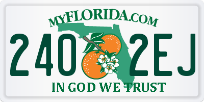 FL license plate 2402EJ