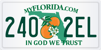 FL license plate 2402EL