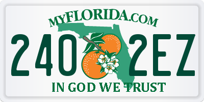 FL license plate 2402EZ