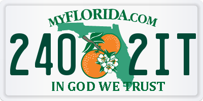 FL license plate 2402IT