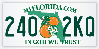 FL license plate 2402KQ