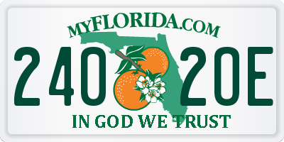 FL license plate 2402OE