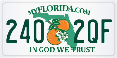 FL license plate 2402QF