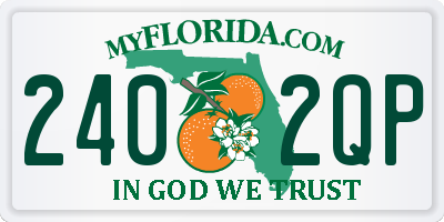 FL license plate 2402QP