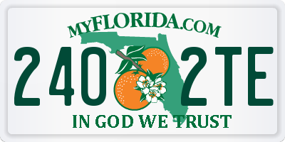 FL license plate 2402TE