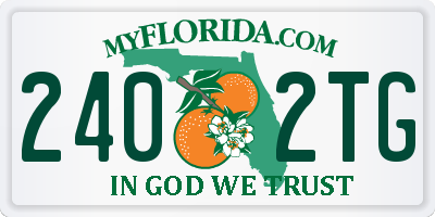 FL license plate 2402TG