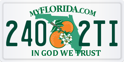 FL license plate 2402TI