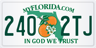 FL license plate 2402TJ