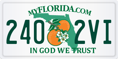 FL license plate 2402VI