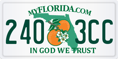 FL license plate 2403CC