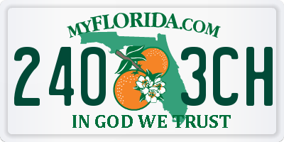 FL license plate 2403CH