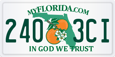 FL license plate 2403CI