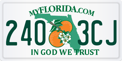 FL license plate 2403CJ
