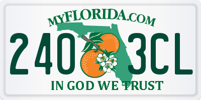 FL license plate 2403CL