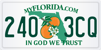 FL license plate 2403CQ