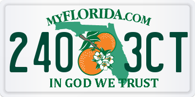 FL license plate 2403CT