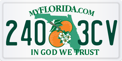 FL license plate 2403CV