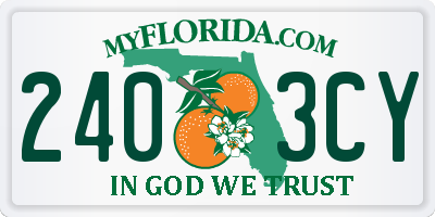 FL license plate 2403CY