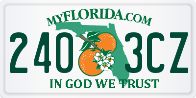 FL license plate 2403CZ
