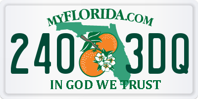 FL license plate 2403DQ