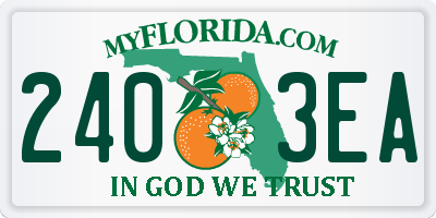 FL license plate 2403EA