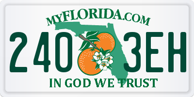 FL license plate 2403EH