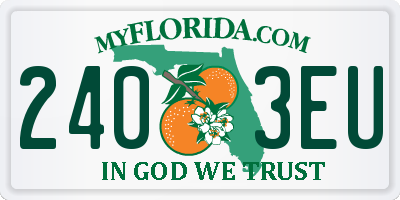 FL license plate 2403EU