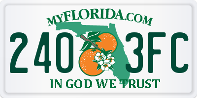 FL license plate 2403FC