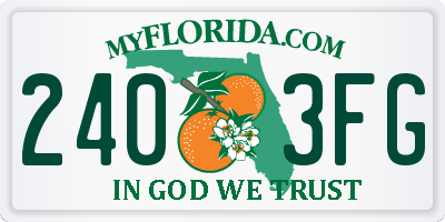 FL license plate 2403FG