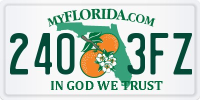 FL license plate 2403FZ