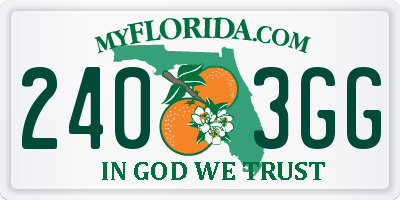 FL license plate 2403GG