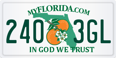 FL license plate 2403GL