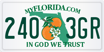 FL license plate 2403GR
