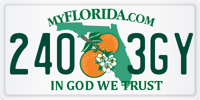 FL license plate 2403GY