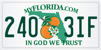 FL license plate 2403IF