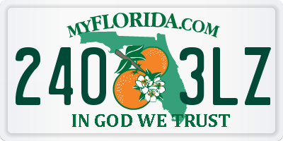 FL license plate 2403LZ