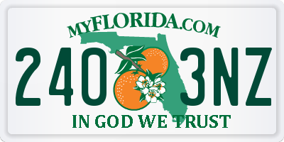 FL license plate 2403NZ
