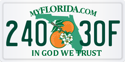 FL license plate 2403OF