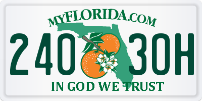 FL license plate 2403OH