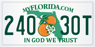 FL license plate 2403OT