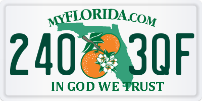 FL license plate 2403QF