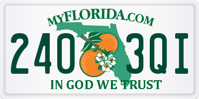 FL license plate 2403QI