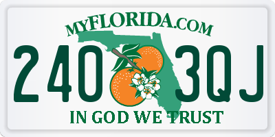 FL license plate 2403QJ